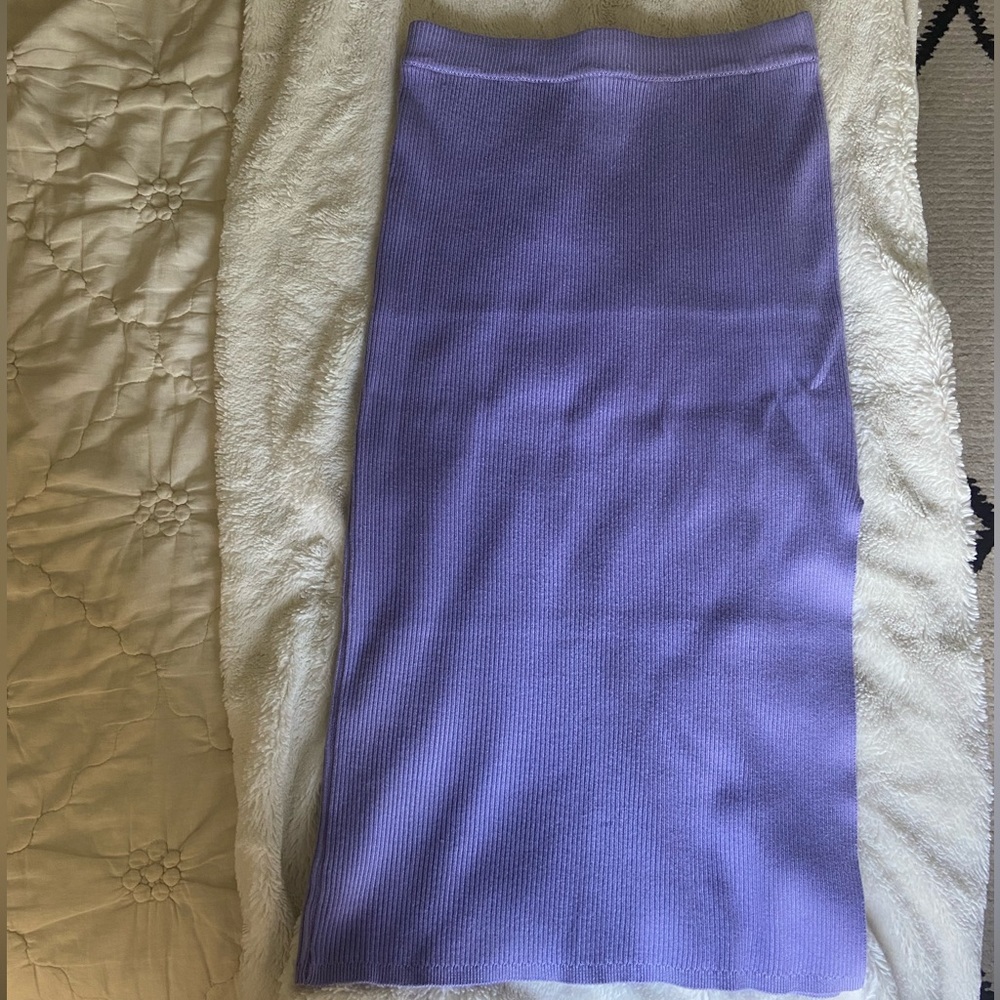 House of Harlow Purple Midi Skirt with Slit